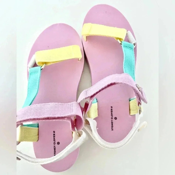 Stoney Clover Lane X Target Pastel Comfortable Adjustable Strap Sandals Size 7 - Picture 7 of 16